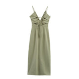 Women's Linen Midi Dress
