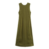 Women's Linen Midi Dress