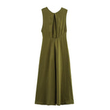 Women's Linen Midi Dress