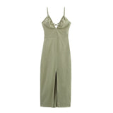 Women's Linen Midi Dress