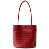 Woven bucket bag single shoulder women's bag